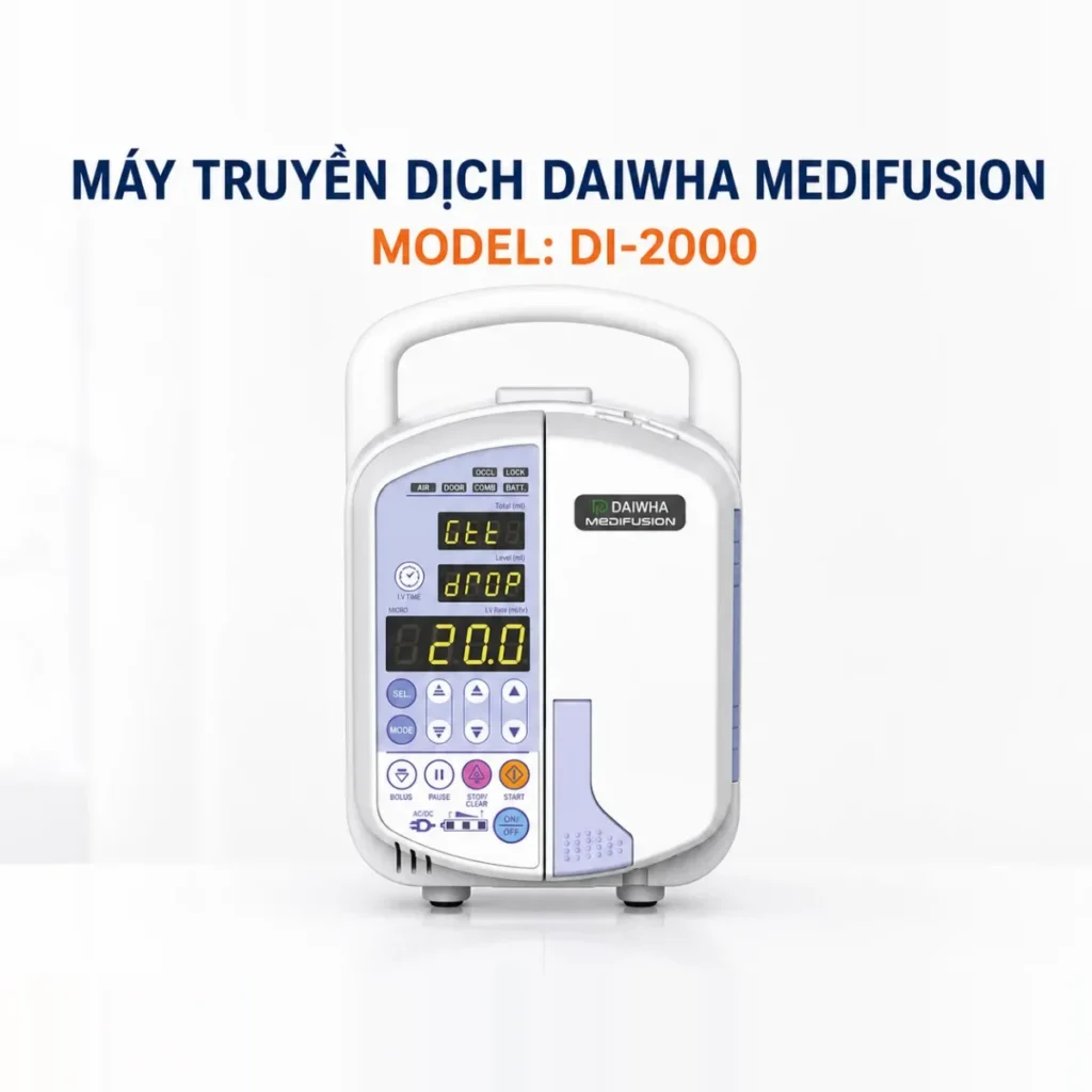Máy truyền dịch Daiwha Medifusion DI-2000 – sai số ±5% – ảnh 2