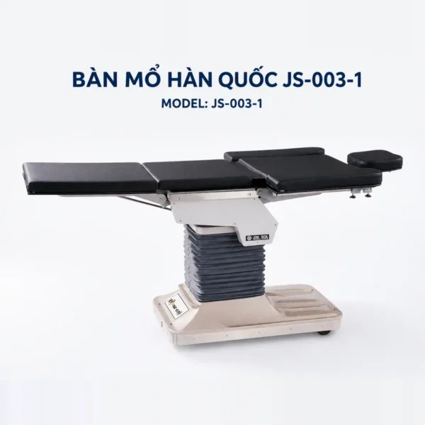 Bàn mổ điện thuỷ lực Jinsol JS-003-1 – nhỏ gọn, mặt bàn cong