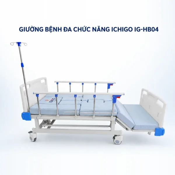 Giường bệnh đa chức năng tay quay ICHIGO IG-HB04