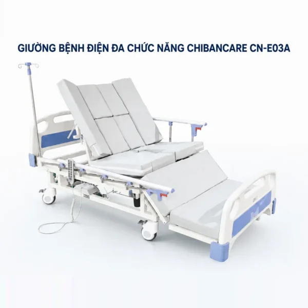 Giường bệnh điện đa chức năng Chibancare CN-E03A – có tay quay dự phòng