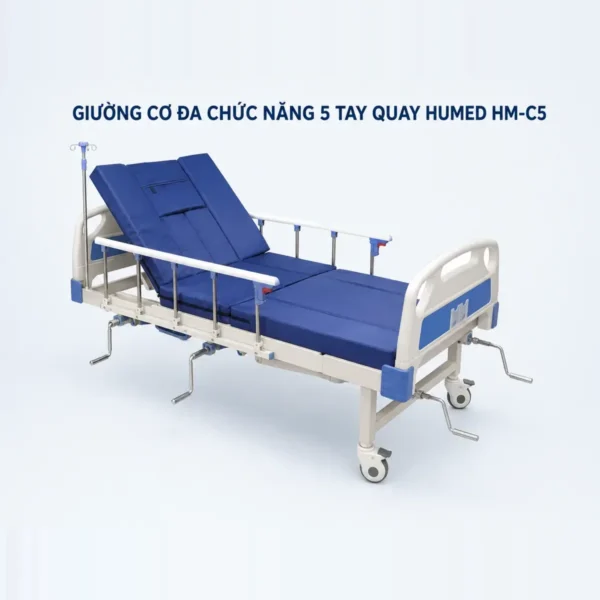 Giường y tế Humed HM-C5 5 tay quay đa chức năng