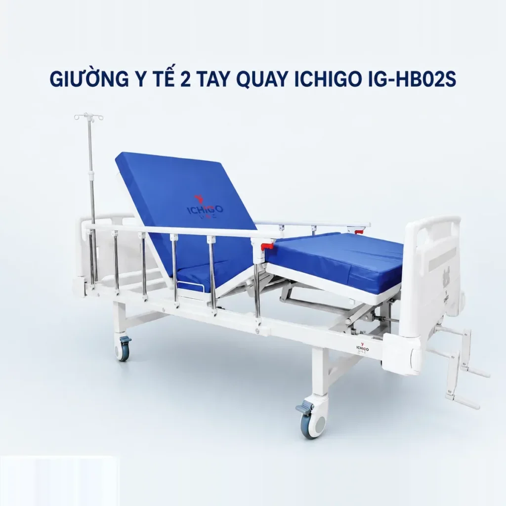 Giường bệnh nhân 2 chức năng cao cấp ICHIGO IG-HB02S