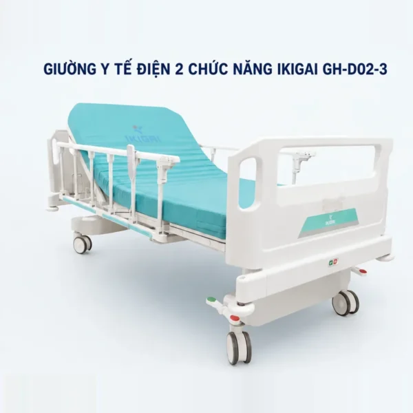 Giường y tế điện 2 chức năng Ikigai GH-D02-3 – có pin dự phòng