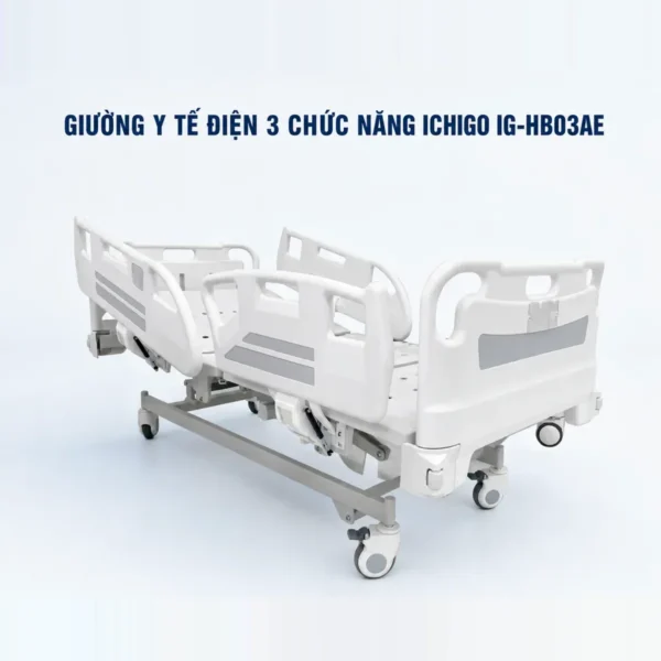 Giường y tế điện 3 chức năng Ichigo IG-HB03AE – có tay quay dự phòng