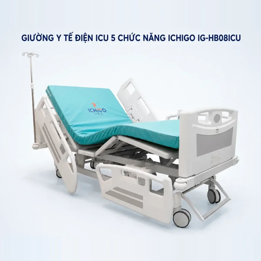 Giường Y Tế Điện ICU 5 Chức Năng Ichigo IG-HB08ICU Chính Hãng