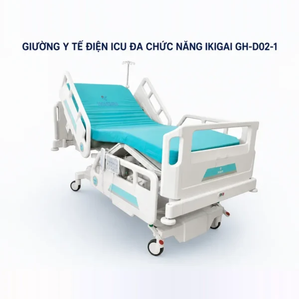 Giường ICU điện Ikigai GH-D02-1 – nâng hạ 510–910 mm