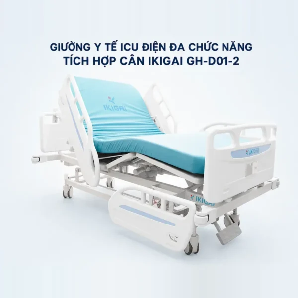 Giường ICU điện Ikigai GH-D01-2 – cân điện tử, cảnh báo rời giường