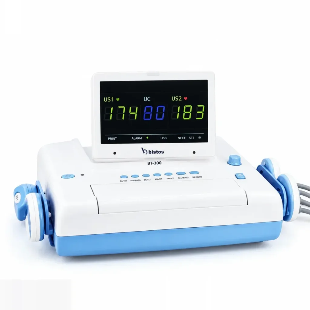 Monitor sản khoa Bistos BT-350E – theo dõi song thai, đầu dò IPX8