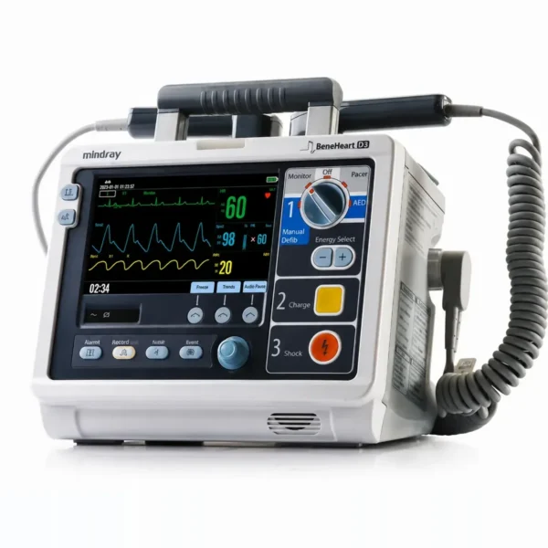 Máy phá rung tim Mindray BeneHeart D3 – có tạo nhịp, AED