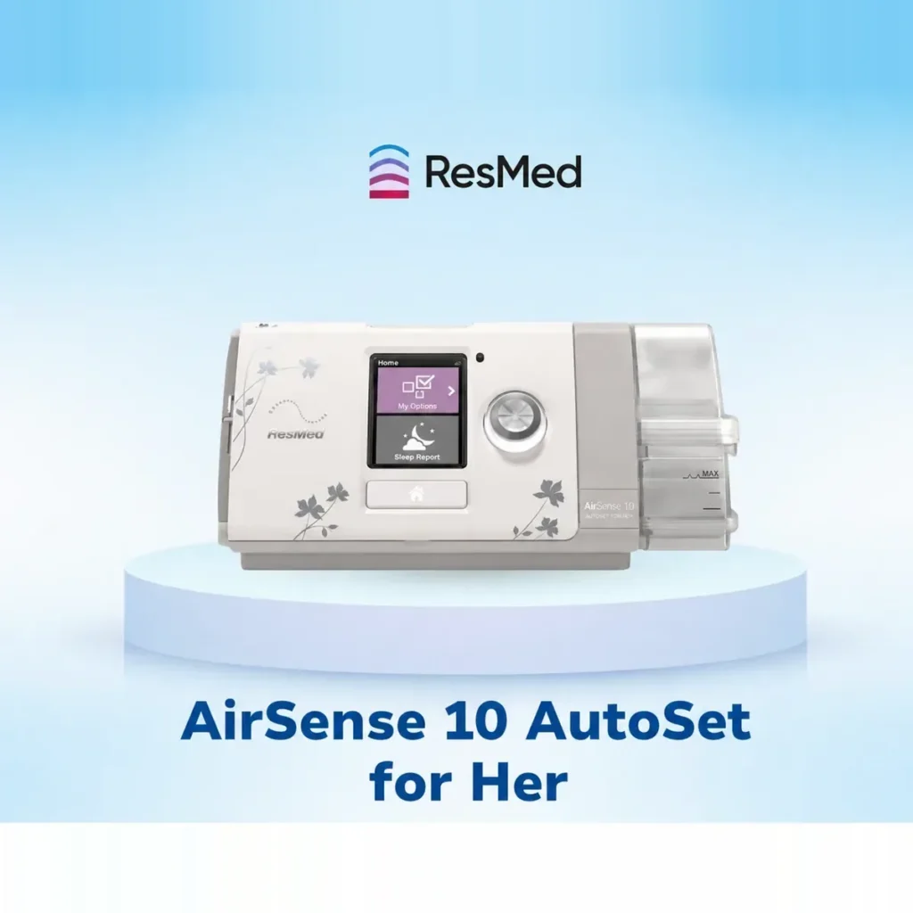 Máy CPAP ResMed AirSense 10 AutoSet for Her – dành cho phụ nữ – ảnh 3