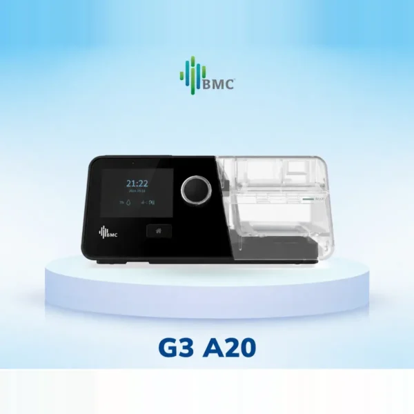 Máy CPAP BMC G3 A20 tự động – tạo ẩm 360 ml, êm 26 dBA