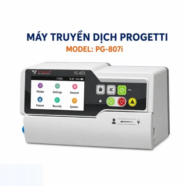 Máy truyền dịch Progetti PG-807i – cảm ứng 4,3 inch (Ý)
