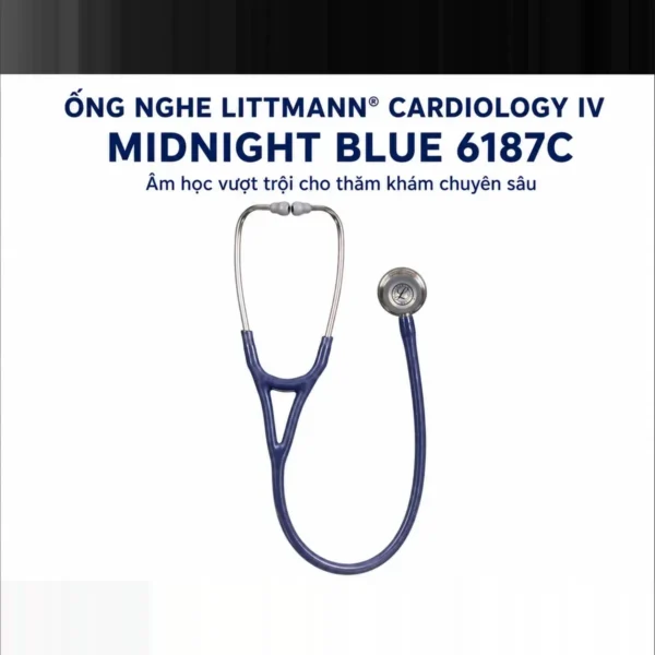 Ống nghe Littmann Cardiology IV 6187C – Midnight Blue Satin