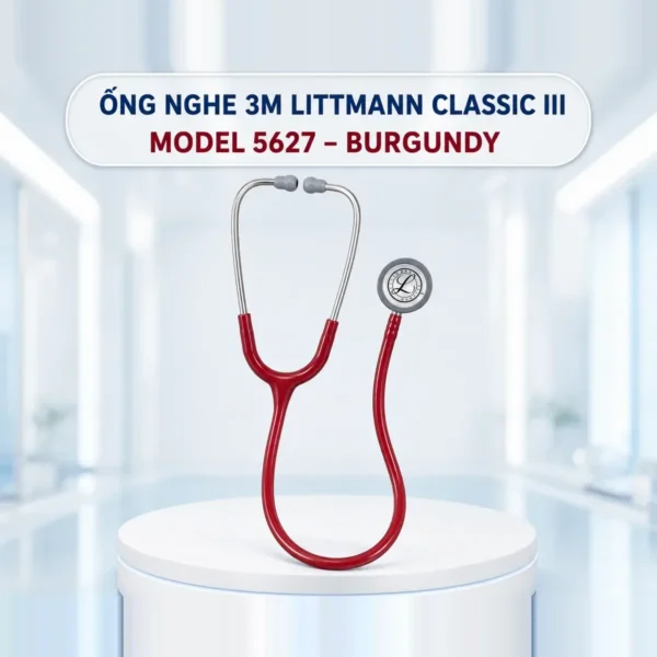 Ống nghe Littmann Classic III 5627 – dây Burgundy