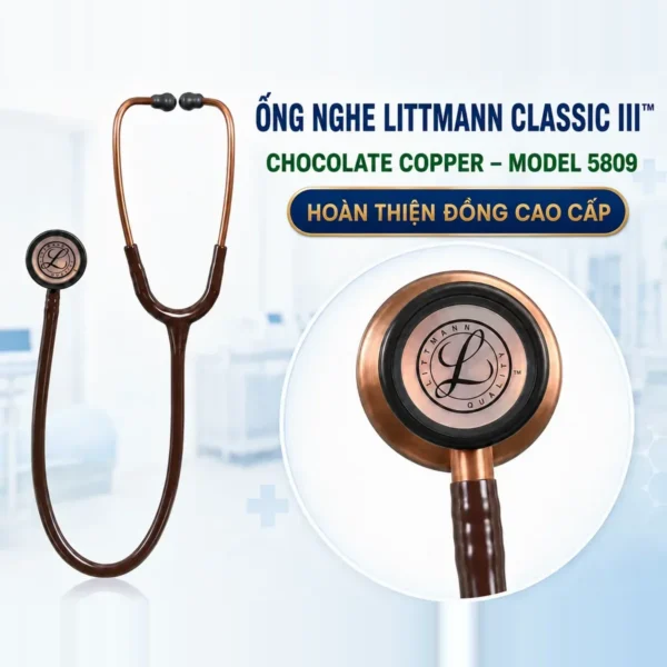 Ống nghe Littmann Classic III 5809 Chocolate Copper