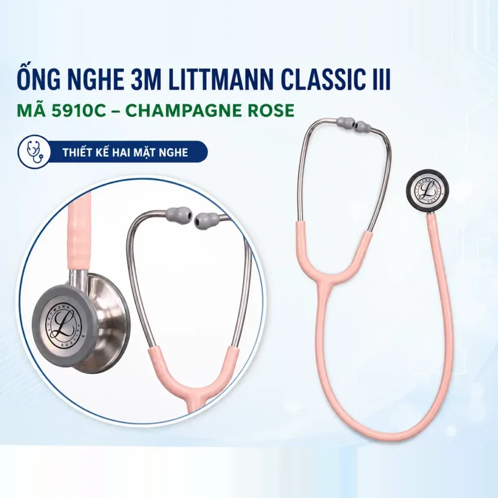 Ống nghe Littmann Classic III 5910C màu Champagne Rose