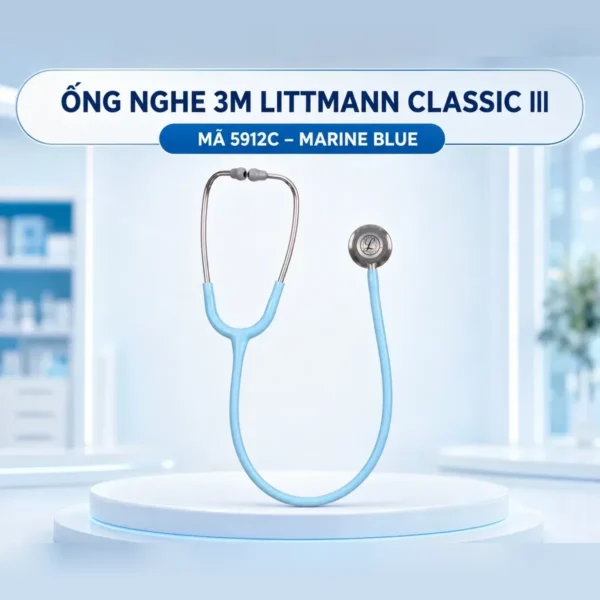 Ống nghe Littmann Classic III 5912C – dây Marine Blue satin