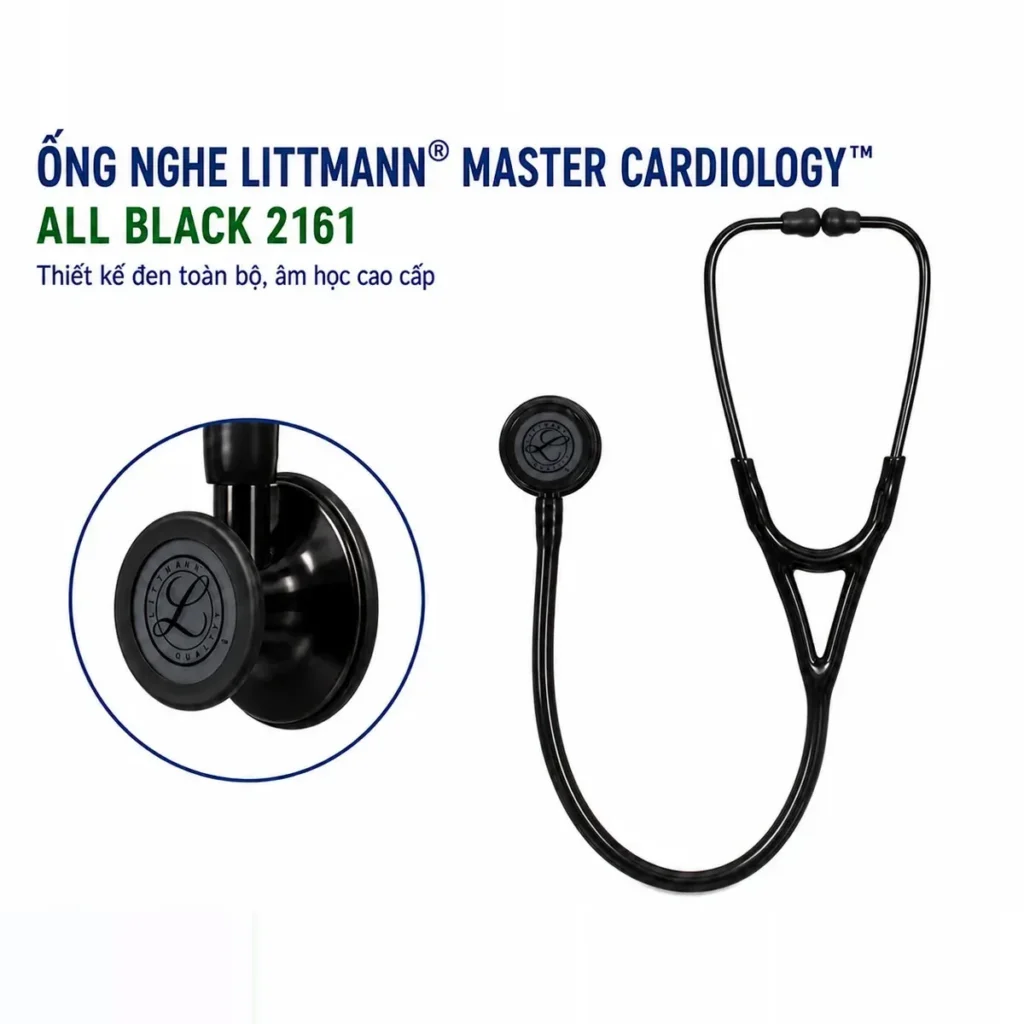 Ống nghe Littmann Master Cardiology 2161 All Black – ảnh 2