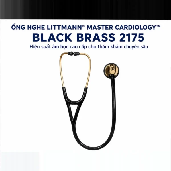 Ống nghe Littmann Master Cardiology 2175 Black Brass